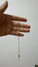 周大福 愛(ài)心花生足金吊墜黃金項(xiàng)鏈(工費(fèi)520)40cm 約5.6g F231286 曬單實(shí)拍圖