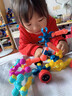 IGNB百變骨架關(guān)節積木玩具兒童智力玩具3-6歲幼兒園早教拼裝智力開(kāi)發(fā) 骨架積木-55件套裝（收納盒裝） 曬單實(shí)拍圖