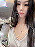 13DE MARZO女士 25春夏新款燙珠半透明打底衫高級感薄款罩衫T恤 淺卡其 S 曬單實拍圖