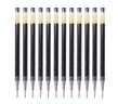 百樂（PILOT）BLS-G2-5 按動中性筆替芯 簽字筆水筆芯（適用BL-G2）0.5mm黑色 12支裝 曬單實拍圖