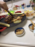 RASW【德國】電烤盤家用烤肉鍋烤肉盤無煙麥飯石圓形2-8人不粘多功能大功率烤鍋燒烤煎肉電燒烤爐 30CM 麥飯石電烤盤【1-3人】 1層 曬單實拍圖