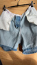 HOLLISTER25夏季新款baggy風辣妹Y2K翻腰牛仔短褲女裝KI349-5169 中間色水洗 （腰頭花紋深淺隨機發(fā)貨） 26 160/66A 2標準版 曬單實拍圖