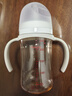 貝親奶瓶PPSU吸管奶瓶重力球奶瓶寬口徑帶把手自然離乳系列 240ml 6-9月 +吸嘴12月以上 曬單實拍圖
