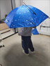 OEMG防曬傘頭戴式防雨釣魚(yú)傘帽雨傘折疊頭頂雨傘帽戶(hù)外遮陽(yáng)垂釣頭帽 77雙層【升級(jí)黑膠】雨滴藍(lán) 曬單實(shí)拍圖