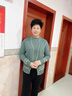 恒源祥媽媽春裝針織上衣兩件套2025新款中老年人女裝春秋季小衫外搭套裝 綠色 L (100斤左右) 曬單實(shí)拍圖