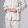 ROVO純棉孕婦夏季月子服睡衣產(chǎn)后哺乳100%純棉開衫套裝喂奶專用居家服 天使兔【帶胸墊】 L（適合于120-140斤） 曬單實拍圖