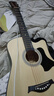 維卡斯（WEIKASI）民謠吉他初學者木吉他單板新手入門練習琴guitar吉它學生男女樂器 38英寸原木色+禮包【初學推薦】 曬單實拍圖