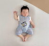 G.DUCKKIDS小黃鴨童裝嬰兒連體衣夏季中國風(fēng)爬服周歲禮服男寶寶唐裝外出哈衣 藍色 66cm 66尺碼建議3-6個(gè)月cm 曬單實(shí)拍圖