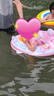 尼多熊兒童泳衣女孩3歲女寶寶泳裝女童泳衣連體夏2歲6歲洋氣 曬單實(shí)拍圖