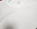 1號會(huì )員店One's Member新疆精梳棉10A抗菌男士短袖3件裝 白色  XL 曬單實(shí)拍圖