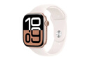 Apple/蘋(píng)果 Watch Series 10 智能手表GPS款46毫米玫瑰金色鋁金屬表殼淡桃粉色運(yùn)動(dòng)型表帶M/L MX2A3CH/B 曬單實(shí)拍圖