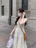 蔓爾依連衣裙女裝夏季2025新款韓版氣質(zhì)小個(gè)子顯瘦吊帶長裙子溫柔風(fēng)套裝 開衫+吊帶裙 S 曬單實(shí)拍圖