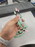 三合一數(shù)據(jù)線多功能手機(jī)快充電線一拖三適用蘋果華為小米typec安卓通用閃充電線加長 1條裝 三彩色【1米】 曬單實(shí)拍圖