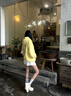 共跡gongji 孟子義同款25夏季新款半拖鞋女外穿板鞋男涼鞋休閑鞋子女帆布鞋 梔子白 /偏大半碼 37 （238mm） 曬單實(shí)拍圖