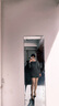 UR2025春季新款女裝休閑運動(dòng)風(fēng)字母褶皺長(cháng)袖連衣裙UYY750007 曬單實(shí)拍圖