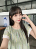 族瑪士親膚全棉睡衣女夏季純棉短袖長褲2025新款高級感可外穿家居服夏天 S85183#連衣裙-日暮綠韻 M 【建議80-120斤穿】尺碼偏大 曬單實拍圖