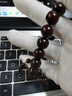 QMXD小葉紫檀手串男士高端紫檀木老料文玩手把件血檀木手鏈女生日禮物 小葉紫檀2.0*12顆 曬單實拍圖