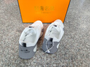 AJKP品牌男鞋子2025夏季新款透氣網(wǎng)面運動(dòng)鞋休閑小白鞋男士跑步老爹鞋 白灰 （透氣網(wǎng)面） 42 運動(dòng)鞋碼 曬單實(shí)拍圖