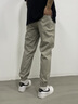 馬克華菲工裝褲子男士2025夏季束腳寬松哈倫運動休閑長褲男款潮流百搭 8001杏色 XL 曬單實拍圖