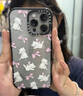 CASETIFY 森林早報(bào)系列 蝴蝶結(jié)小貓 適用于iPhone16/15 Pro/Max 鏡面手機(jī)殼 透明黑框 iPhone 16 Pro Max 曬單實(shí)拍圖