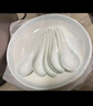 錦秋堂景德鎮(zhèn)陶瓷器 家用骨瓷餐具 高腳米飯碗 釉下彩單碗 白玉蘭不燙手 8英寸湯碗 曬單實(shí)拍圖