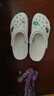 經(jīng)典明星款洞洞鞋男女同款夏季透氣沙灘鞋拖鞋涼鞋 CORCS CROCS 白色 39-40 =M7W9 曬單實(shí)拍圖