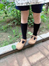 百麗童鞋女童勃肯鞋2025秋季新款兒童寶寶皮鞋小女孩時尚包頭軟底單鞋 駝色 32 腳長18.9-19.4cm 曬單實拍圖