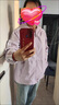 春秋外套女新款連帽休閑百搭寬松拼色條紋時(shí)尚洋氣上衣夾克防風(fēng)衣 紫色 XL 120-135斤 曬單實(shí)拍圖
