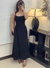 粉媚夢(mèng)黑色裙子女新品連衣裙夏季衣服女裝2025新款吊帶裙純欲長(cháng)裙穿搭 黑色吊帶收腰連衣裙 S 【建議100斤以?xún)取?曬單實(shí)拍圖