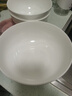 陶相惠骨瓷面碗湯碗釉下彩7英寸家用大容量吃泡面微波爐純白陶瓷碗2只裝 曬單實(shí)拍圖