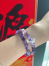 老鳳祥平安扣紫水晶手鏈女轉運珠玉髓手串結婚紀念日生日禮物送女友老婆 玉髓平安扣紫水晶手鏈-品牌禮盒 曬單實(shí)拍圖