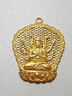 周六福（ZLF）七夕禮物  古法金吊墜男傳承古法工藝黃金吊墜千手觀(guān)音 計價(jià) 5.86g 曬單實(shí)拍圖