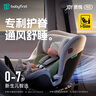寶貝第一（Babyfirst）靈悅Pro嬰兒童安全座椅寶寶汽車用0-4-7歲360度旋轉(zhuǎn) 柔霧藍R155A 曬單實拍圖
