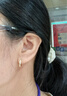 喜鉆18K金鉆石耳圈女經(jīng)典圓環(huán)鉆石耳環(huán)結(jié)婚求婚鉆石耳飾生日禮物 現(xiàn)貨-黃18K金18分/對(duì) 曬單實(shí)拍圖