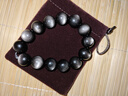 石玥珠寶精品16mm銀眼天然黑曜石手串本命年轉(zhuǎn)運(yùn)珠水晶手鏈男女士款禮物 曬單實(shí)拍圖