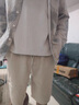皮爾卡丹亞麻休閑褲男士七分褲夏季薄款男褲2025新款復古抽繩棉麻褲中褲子 卡其色【S8112】 七分褲 XL 【120-135斤】 曬單實(shí)拍圖