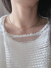 周生生  足金S型百搭黃金項(xiàng)鏈男女款 黃金飾品06449N計(jì)價(jià) 40厘米 - 7.65克(含工費(fèi)200元) 曬單實(shí)拍圖