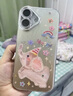 杜梵納 羽紗Happy小飛象適用蘋果16手機(jī)殼新款iPhone16閃粉帶鏡頭膜16promax防摔15硅膠保護(hù)套14高級(jí)感13 閃鉆鏡頭-[小飛象羽毛銀] iPhone 13 曬單實(shí)拍圖