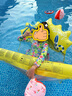 swimbobo戶外水上成人小孩充氣躺椅游泳圈浮床戲水浮力板 靠背網(wǎng)兜浮排 曬單實(shí)拍圖