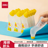 得力(deli)65ml海綿彎頭高透明膠水 高粘液體膠 學生文具 開學必備學習用品 12支裝 辦公用品 7312 曬單實拍圖
