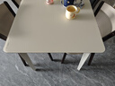全友家居 現代簡(jiǎn)約實(shí)木腿餐桌奶油風(fēng)鋼化玻璃方桌1.2米家用客廳吃飯桌 曬單實(shí)拍圖