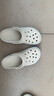 卡駱馳crocs洞洞鞋貝雅卡駱班輕便耐磨一腳蹬休閑鞋|205089 冬日白/彩色-1LI 39 (240mm) 曬單實拍圖