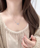 法蔻輕奢藍(lán)蝶之戀項(xiàng)鏈女時(shí)尚百搭鎖骨鏈走心七夕情人節(jié)生日禮物送女友 夜光蝴蝶項(xiàng)鏈【精美禮盒】 曬單實(shí)拍圖