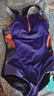 拓勝（TOSWIM）泳衣女款游泳館專(zhuān)用2025新款連身游泳衣競速三角遮肉泳裝 【煙霞紫韻】贈泳帽 2XL 曬單實(shí)拍圖