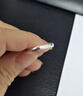 梵蒂蘇999足銀戒指平面素圈純銀對(duì)戒活口可調(diào)節(jié)簡(jiǎn)約情侶男女友生日禮物 3mm光面活口小圓戒 約2克 曬單實(shí)拍圖