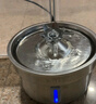 羅杰克貓咪飲水機(jī)寵物自動(dòng)喝水器 循環(huán)出水多重過濾皇冠造型不銹鋼材質(zhì)  曬單實(shí)拍圖