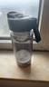 諾百紛4系魔力球磁彈泡茶杯tritan塑料便攜戶外健身防摔茶水分離杯  灰黑 T3511 550ml 曬單實拍圖