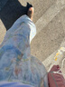 衣悅絲染 碎花半身裙高腰顯瘦花苞裙女夏季A字法式度假風(fēng)彩色蓬蓬短裙 藍色 M 【96-115斤】 曬單實拍圖