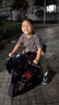 朗創(chuàng)4沖程迷你跑車小型摩托車純汽油版小摩托車燃油款 黑紅 曬單實(shí)拍圖