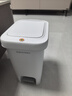 佳幫手腳踏垃圾桶10.4L家用腳踩+手按雙開蓋廚房衛(wèi)生間廁所客廳臥室?guī)w 曬單實拍圖